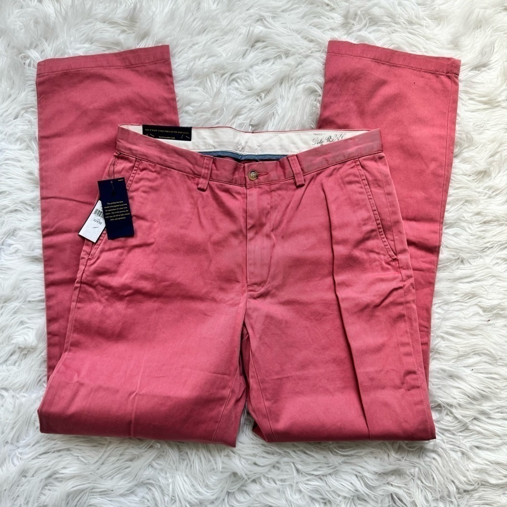 NWT Polo Ralph Lauren Washed Red Classic Fit Chino Pant 32/32 - Picture 4 of 4